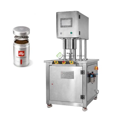 Manual Vacuum Can Seamer Nitrogen Flushing Cans Seaming Machine