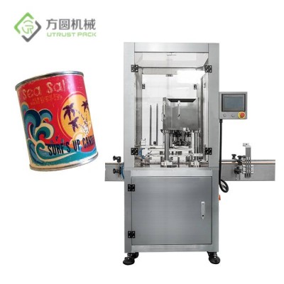 Automatic Salt Paper Can Sealing Machine Seaming Machine Food Canning Machine